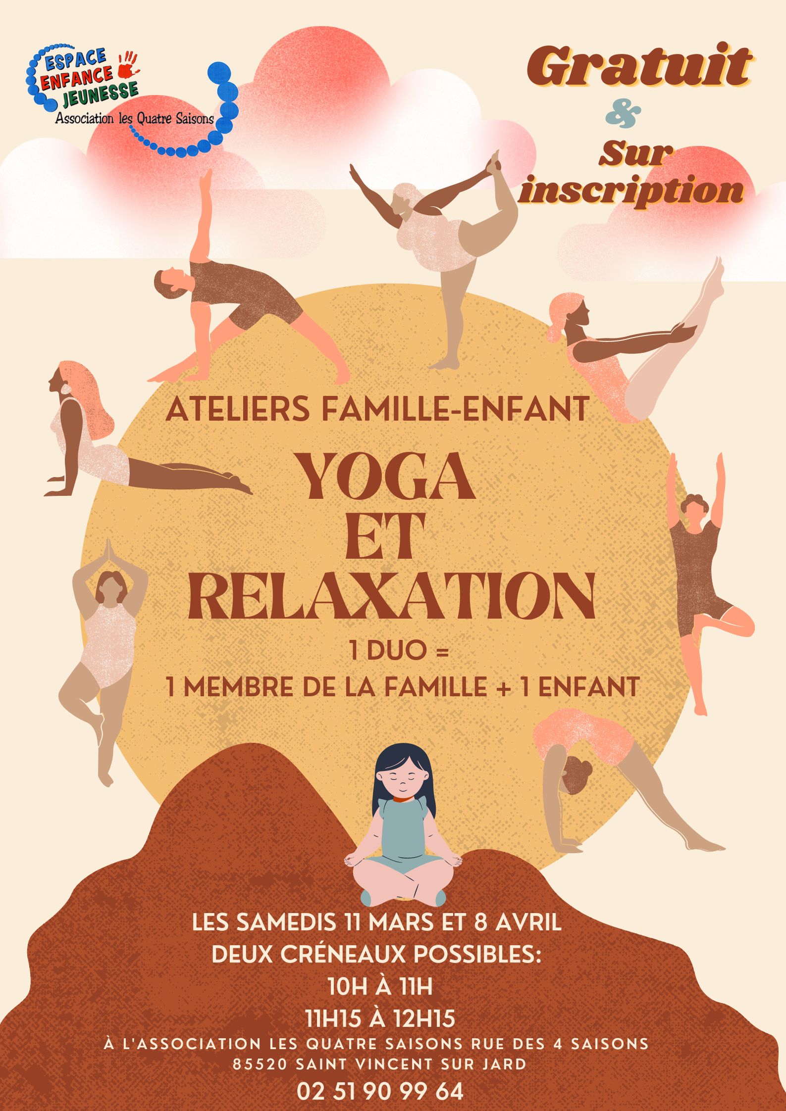 Ateliers Yoga Parent Enfant Site De La Commune De Jard Sur Mer