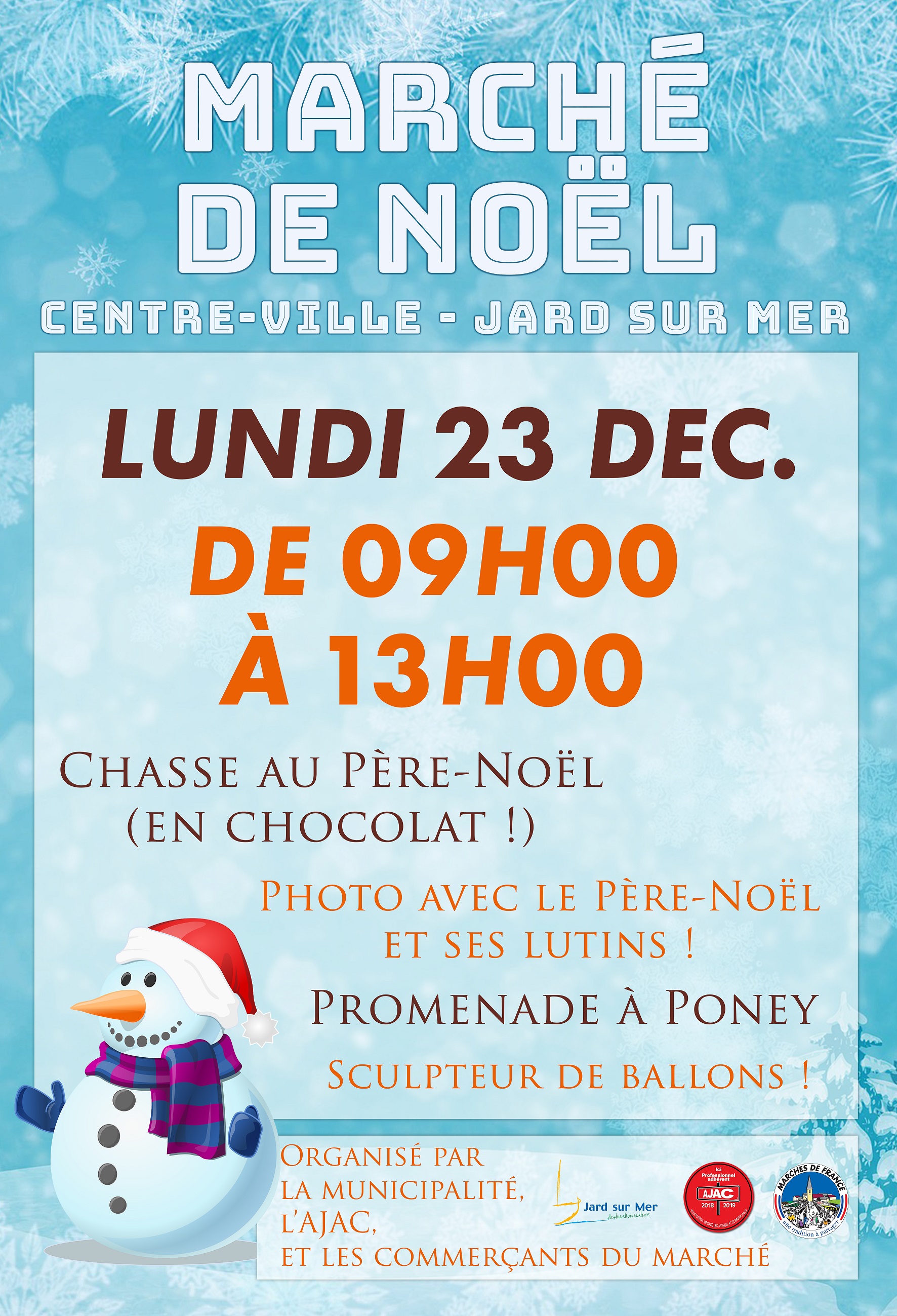 Marché spécial Noël - Site de la commune de Jard-sur-Mer